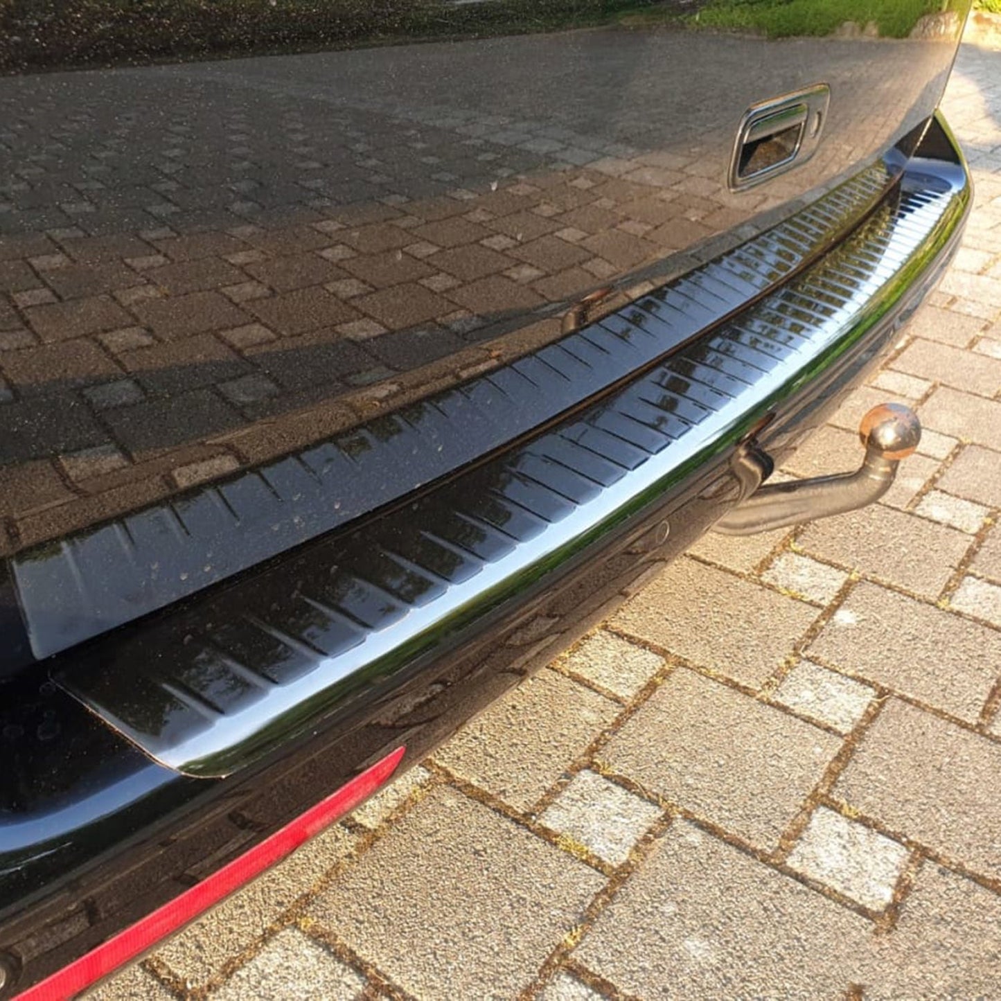 Ladekantenschutz für VW T6 T6.1 alle ab 2015 Doppelflügeltür Chrom Dunkel