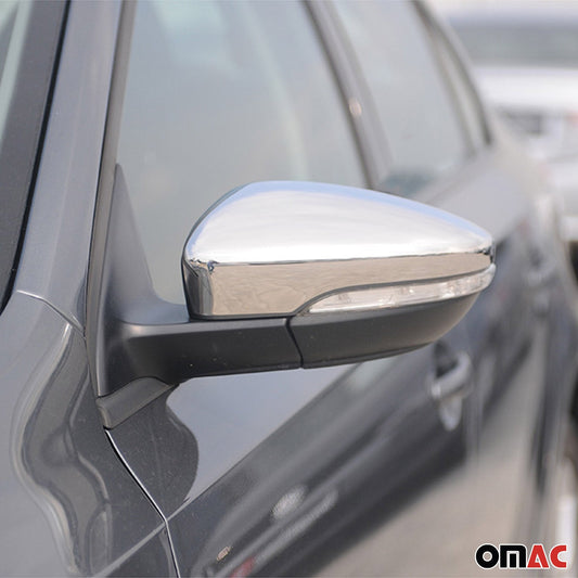 Spiegelkappen Spiegelabdeckung für VW Passat CC 2008-2012 Edelstahl Silber 2tlg