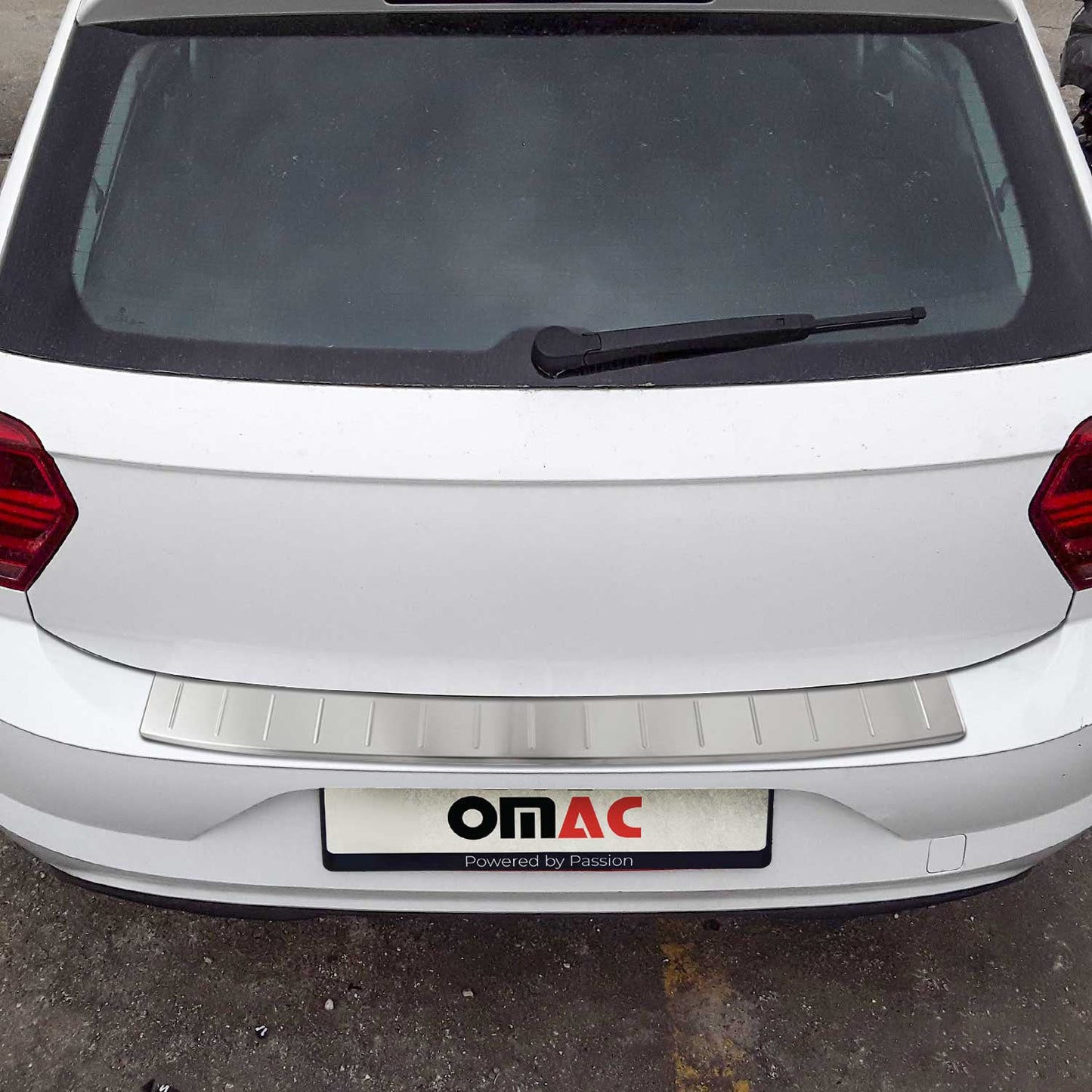 Ladekantenschutz Stoßstangenschutz für VW Polo 2017-2025 Edelstahl Gebürstet