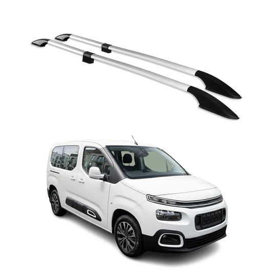 Dachreling Dachgepäckträger für Citroen Berlingo 2019-2025 L2 Langer Alu Grau