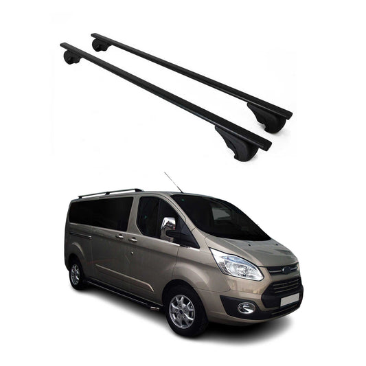 Dachträger Grundtäger für Ford Tourneo Custom 2012-2023 75kg Metall Schwarz 2x
