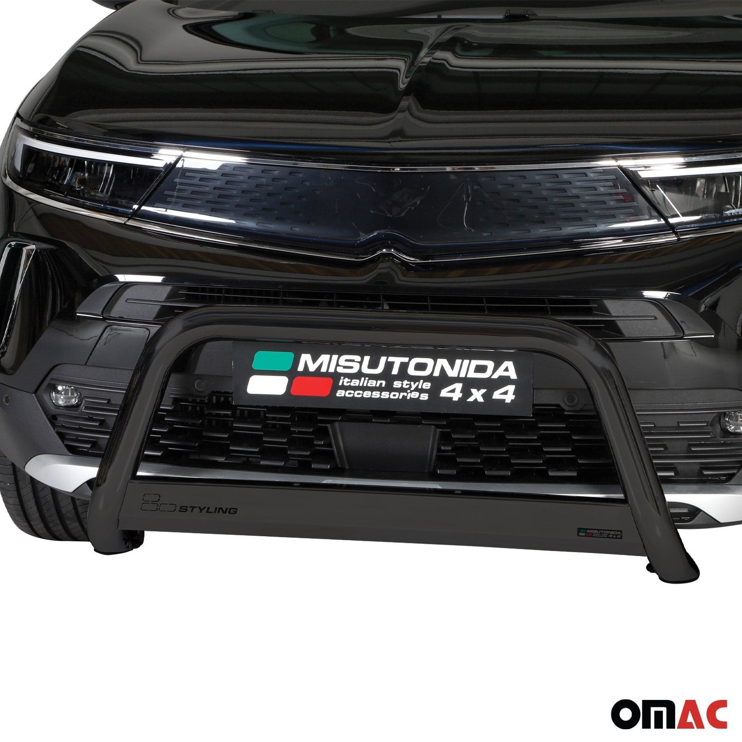 Bară de protecție față pentru Opel Mokka 2012-2016, ø63mm, oțel, neagră