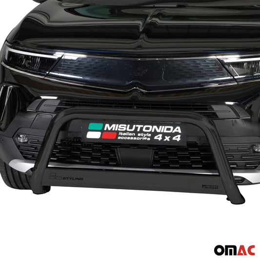 Bară de protecție față pentru Opel Mokka 2012-2016, ø63mm, oțel, neagră