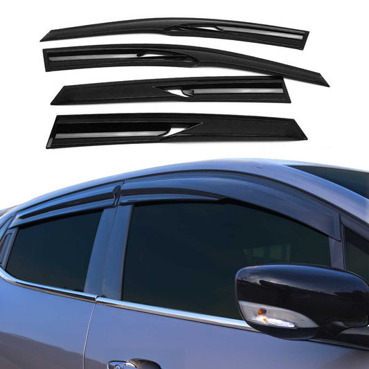 4x Windabweiser Regenabweiser für Mercedes E Klasse 1996-2002 Limo Dunkel