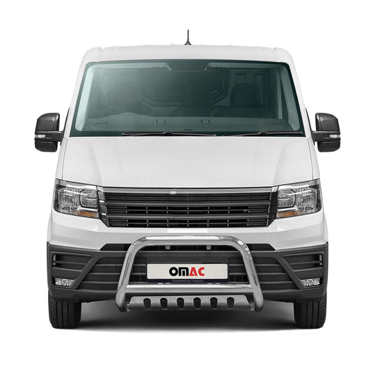 Frontbügel Frontschutzbügel für VW Crafter 2017-2025 mit ABE Edelstahl Silber