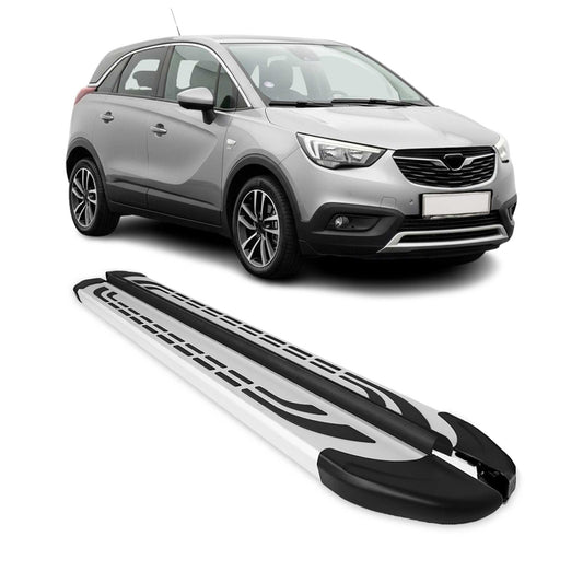 Alu Trittbretter Seitenschweller Seitenbretter für Opel Crossland X 2017-2025
