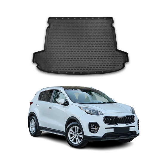 Covoraș portbagaj/tapițerie portbagaj pentru Kia Sportage 2016-2021, cauciuc TPE, negru