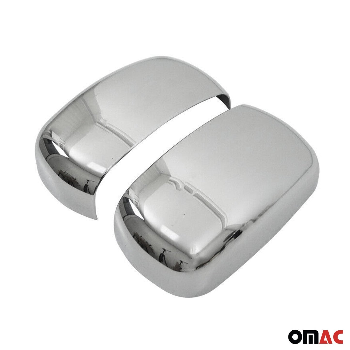 Spiegelkappen Spiegelabdeckung für Fiat Doblo 2000-2010 Chrom ABS Silber 2tlg