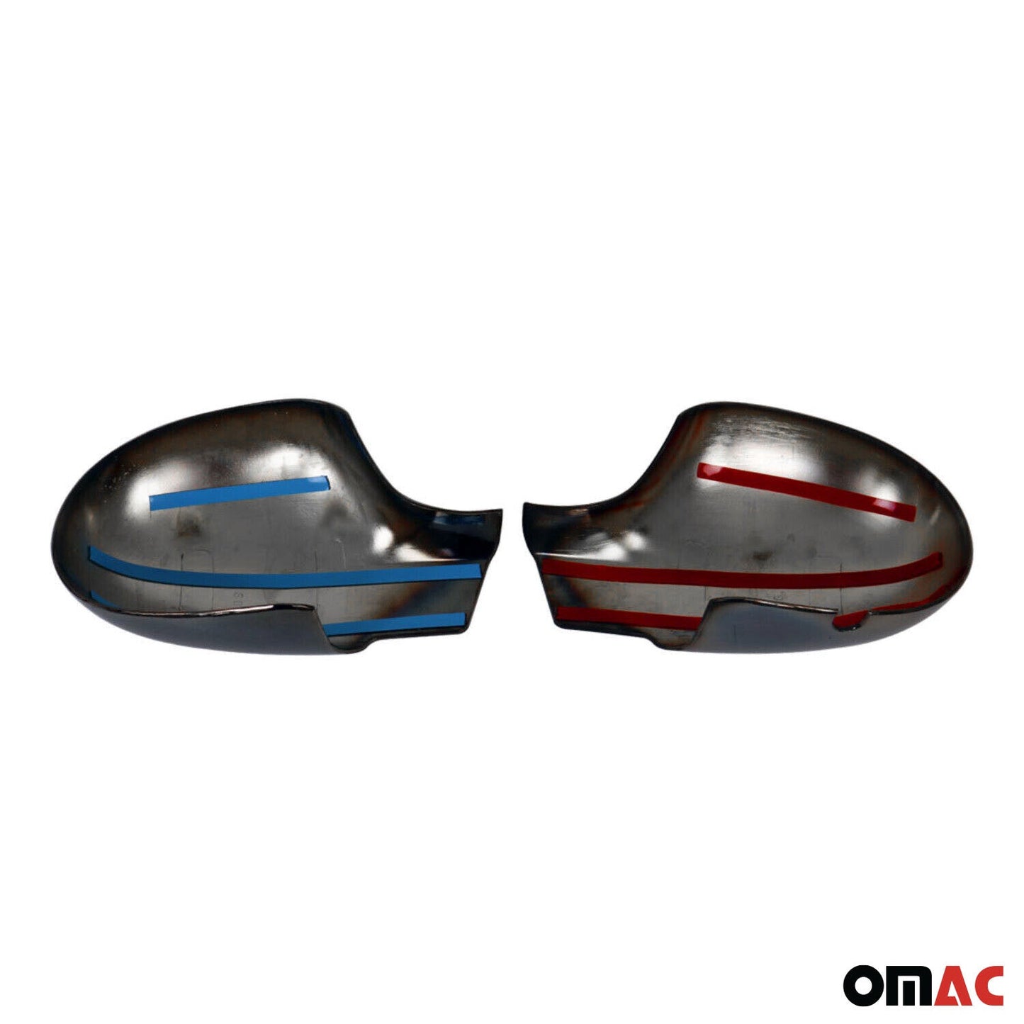 Spiegelkappen Spiegelabdeckung für Renault Thalia 2008-2013 Chrom ABS Dunkel