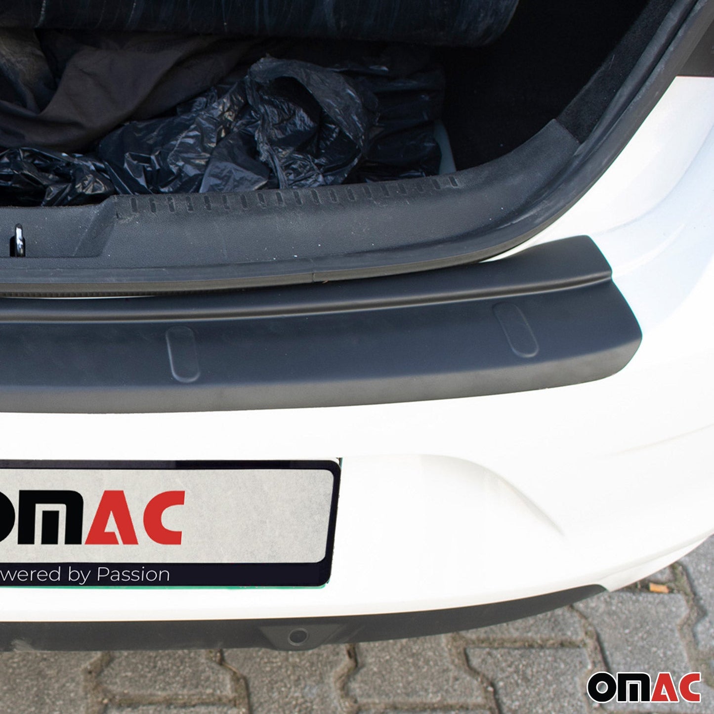 Ladekantenschutz für Renault Megane 2016-2023 Stoßstangenschutz Matt Schwarz ABS