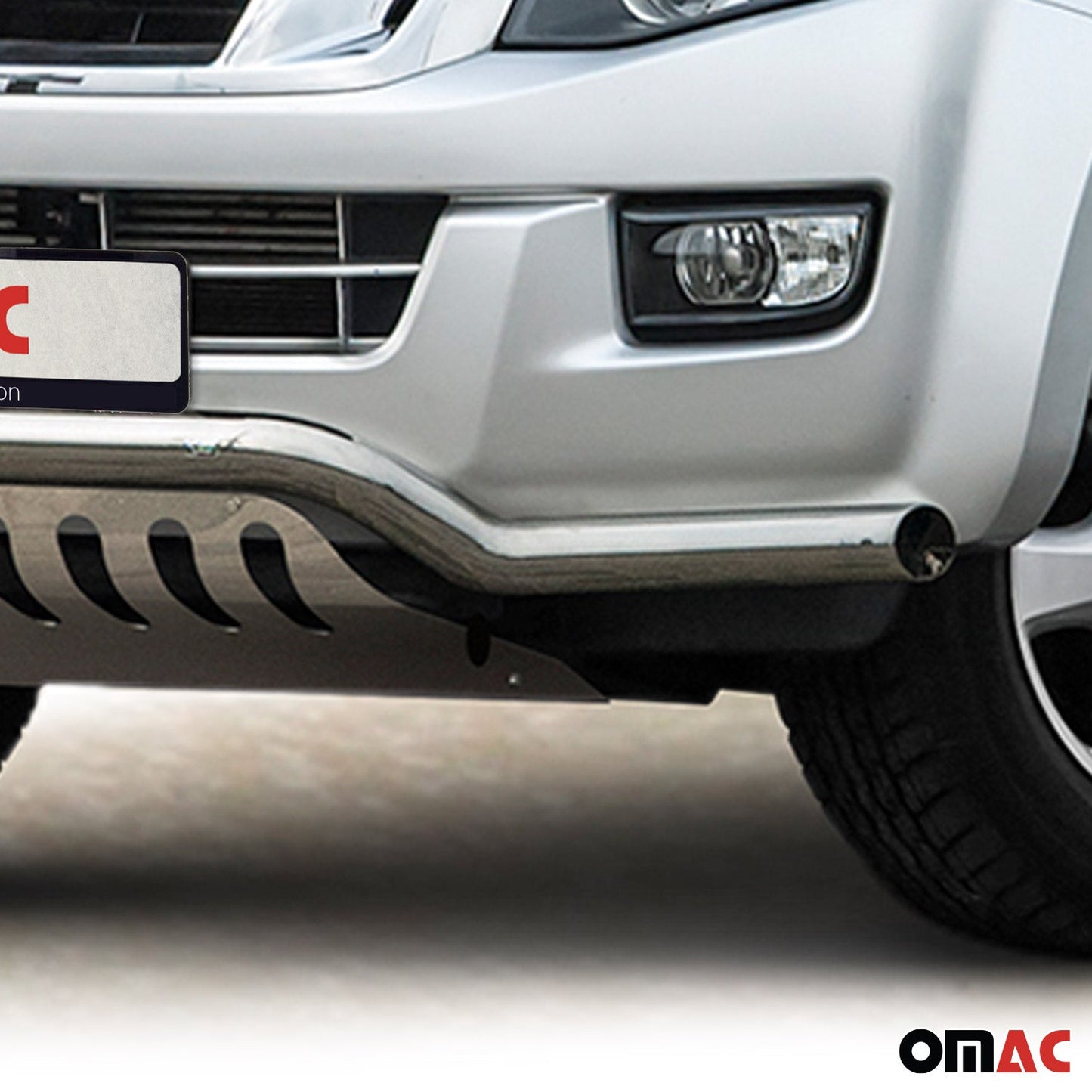 Bară de protecție față din oțel inoxidabil pentru Isuzu D-Max 2012-2019 cu ABE (omologare de tip germană) Bară de protecție argintie