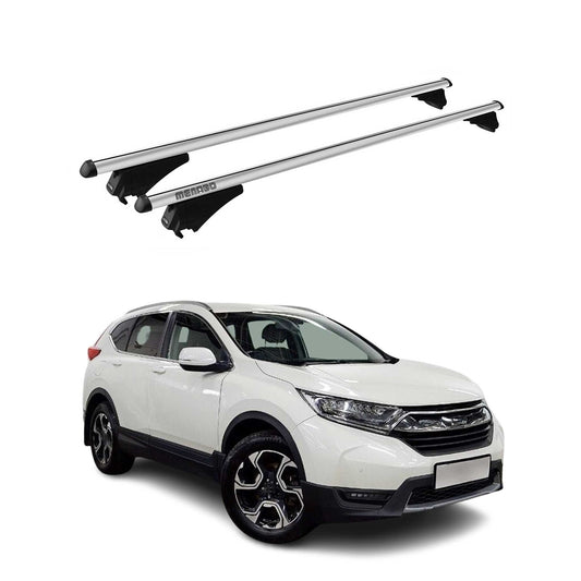 Menabo Dachträger Grundtäger für Honda CR-V mk5 2017-2022 75kg Alu Silber 2 tlg