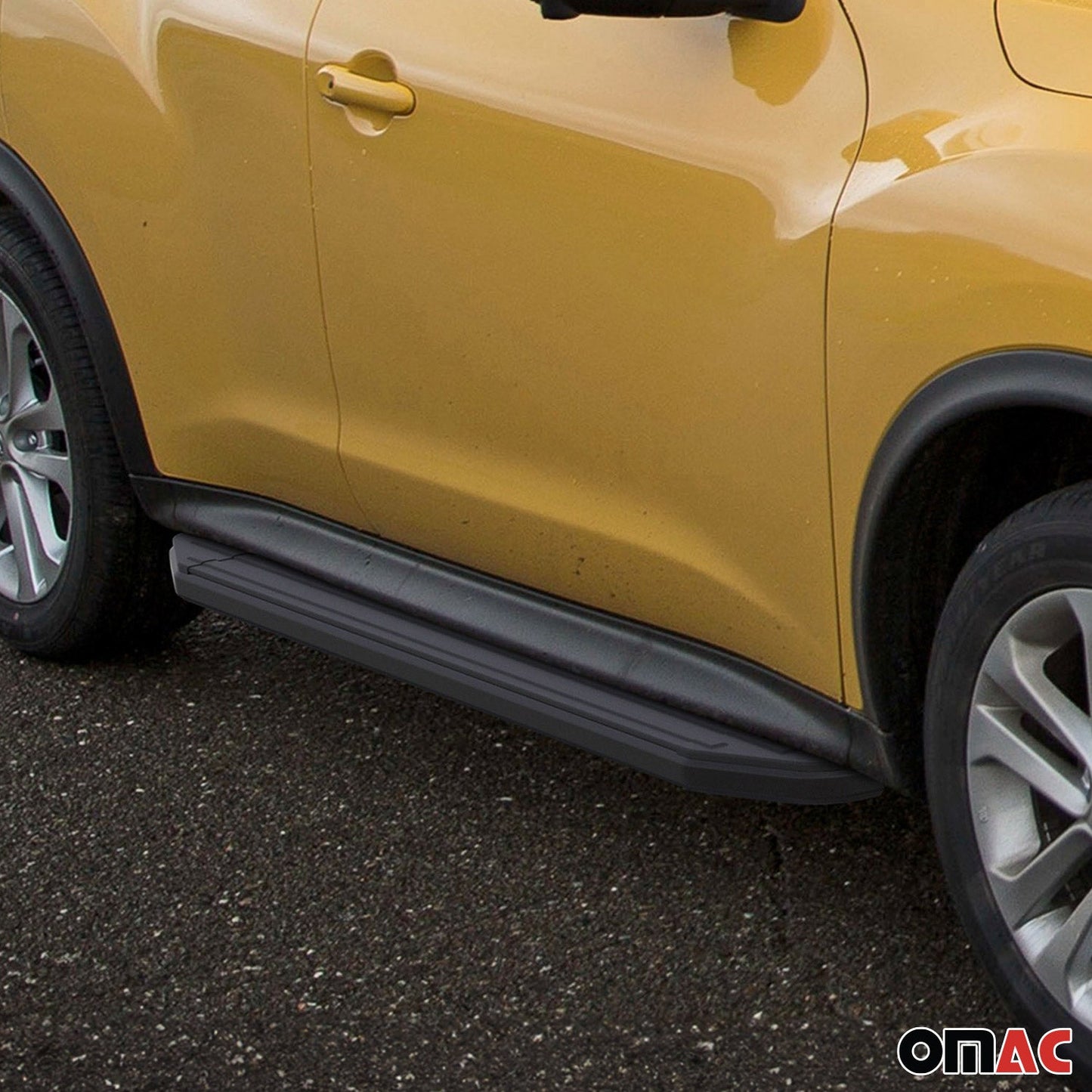 Trittbretter Seitenschweller für Nissan Juke 2010-2016 Alu Schwarz ABE