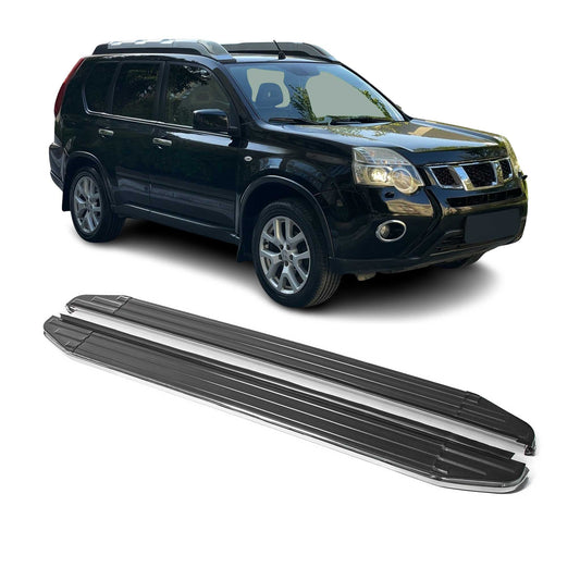 Listwy progowe/progi boczne do Nissana X-Trail 2007-2015, certyfikat ABE, aluminium