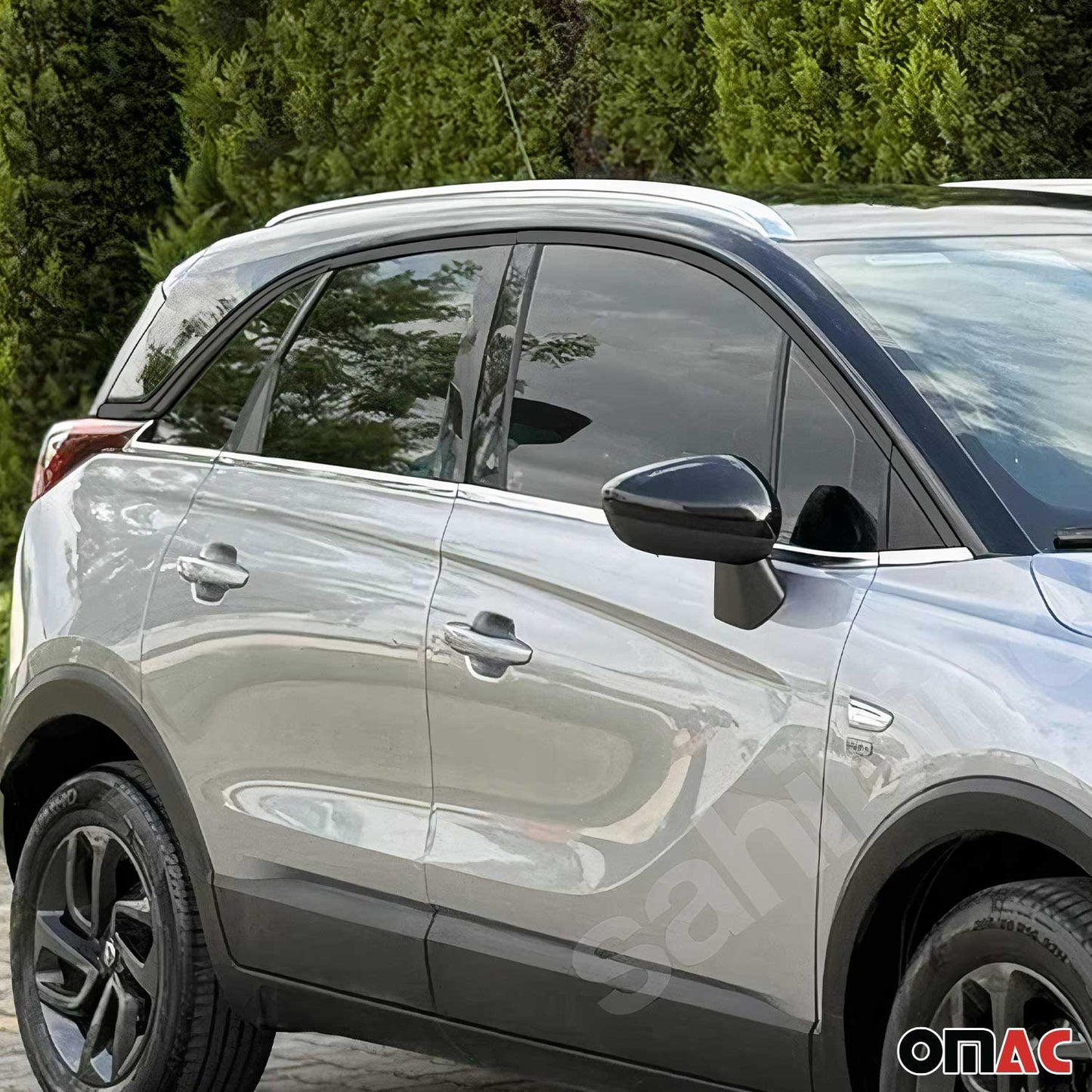 Fensterleisten Zierleisten für Opel Crossland X 2017-2025 Edelstahl Chrom 8tlg