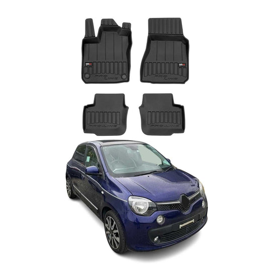 2014-2025 Renault Twingo Fußmatten TPE Schwarz 4 tlg