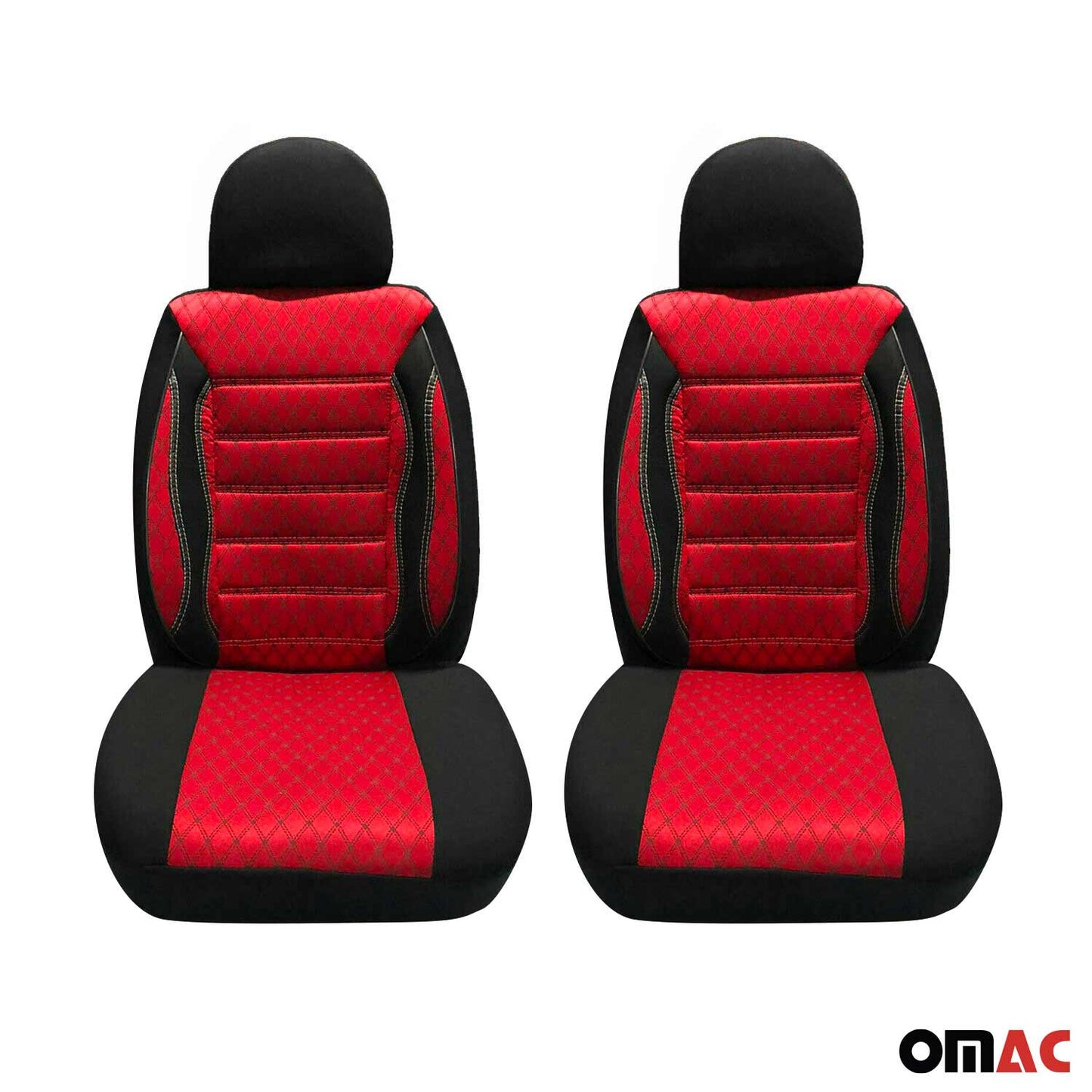 Sitzbezüge Schonbezüge für Hyundai H1 Starex 2007-2025 Schwarz Rot 2 Sitz Vorne