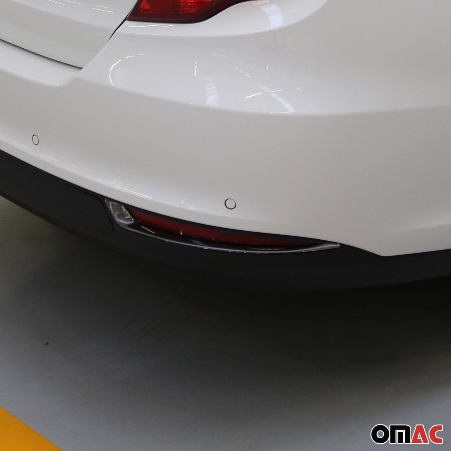 Reflektor Blenden Reflektorleiste für Fiat Tipo 2015-2025 Edelstahl Dunkel 2tlg