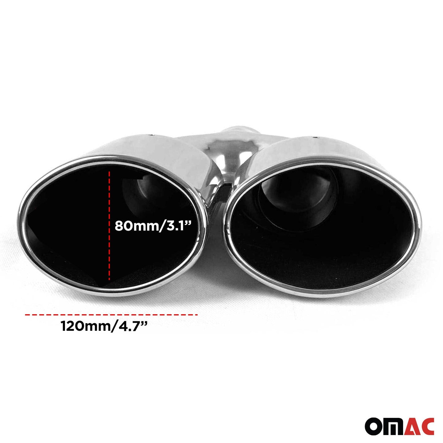 Ornamente de evacuare din oțel inoxidabil cromat pentru Mercedes C Class W202 S202 1993-2001