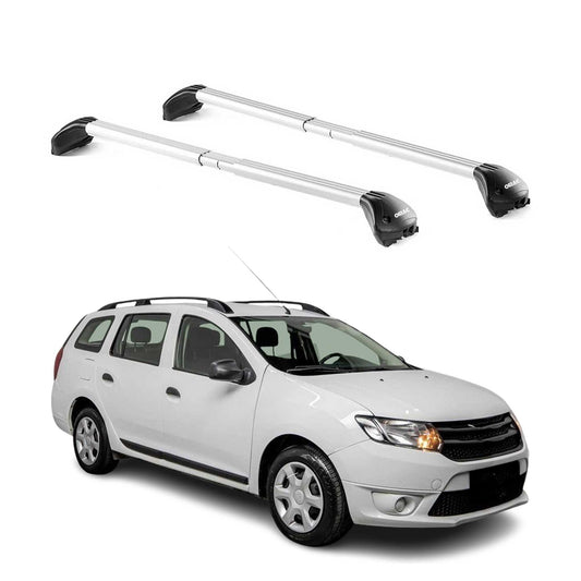 Portbagaj de plafon pentru Dacia Logan MCV 2012-2021 5 uși 100kg gri aluminiu 2x ABE