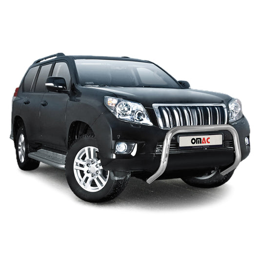 Stahl Frontbügel Frontschutzbügel für Toyota Land Cruiser 150 2010-13 ABE Silber