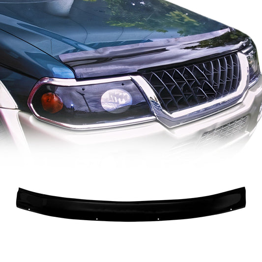 Motorhaube Deflektor Insektenschutz für Mitsubishi Pajero 2000-2006 Dunkel
