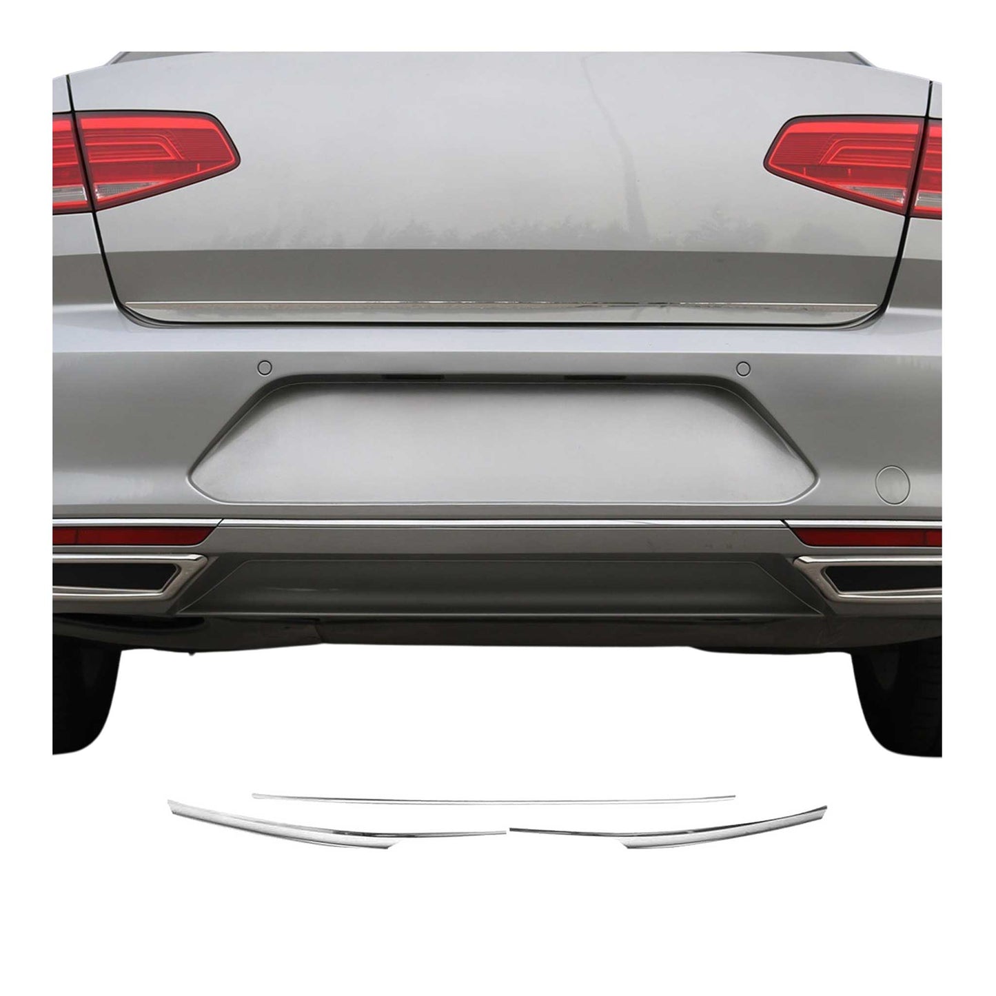 Bandă decorativă bară spate pentru VW Passat Sedan Variant 2015-2021, oțel inoxidabil