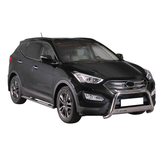 Frontbügel Frontschutzbügel für Hyundai Santa Fe 2012-2015 ø63mm Stahl Silber