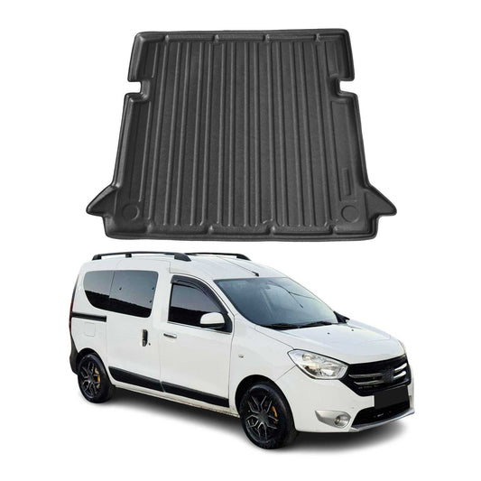 Kofferraumwanne Laderaumwanne für Dacia Dokker 2012-2021 Gummi TPE Schwarz
