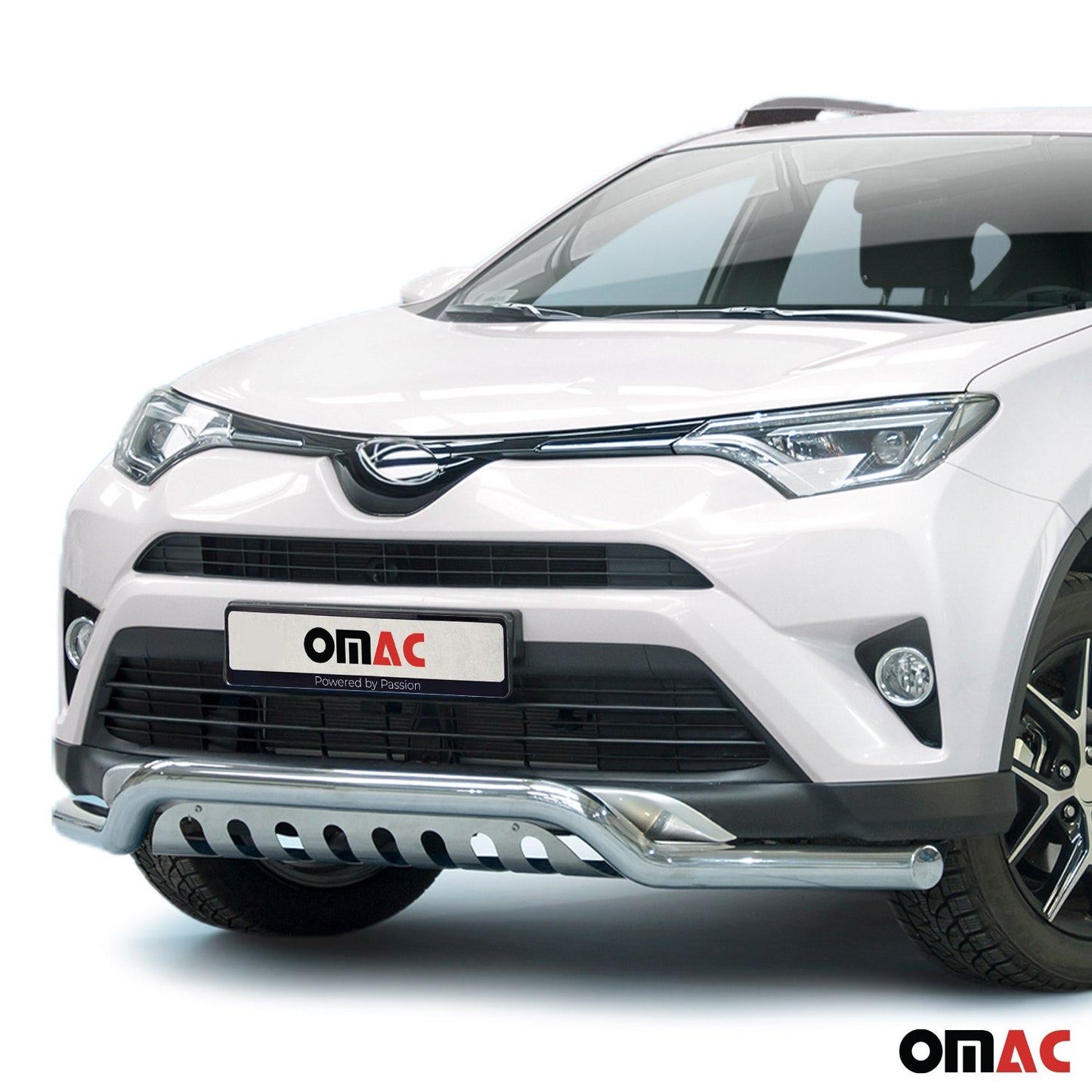 Bară de protecție față pentru Toyota RAV4 2016-2025, oțel inoxidabil cu ABE (omologare de tip germană), argintiu