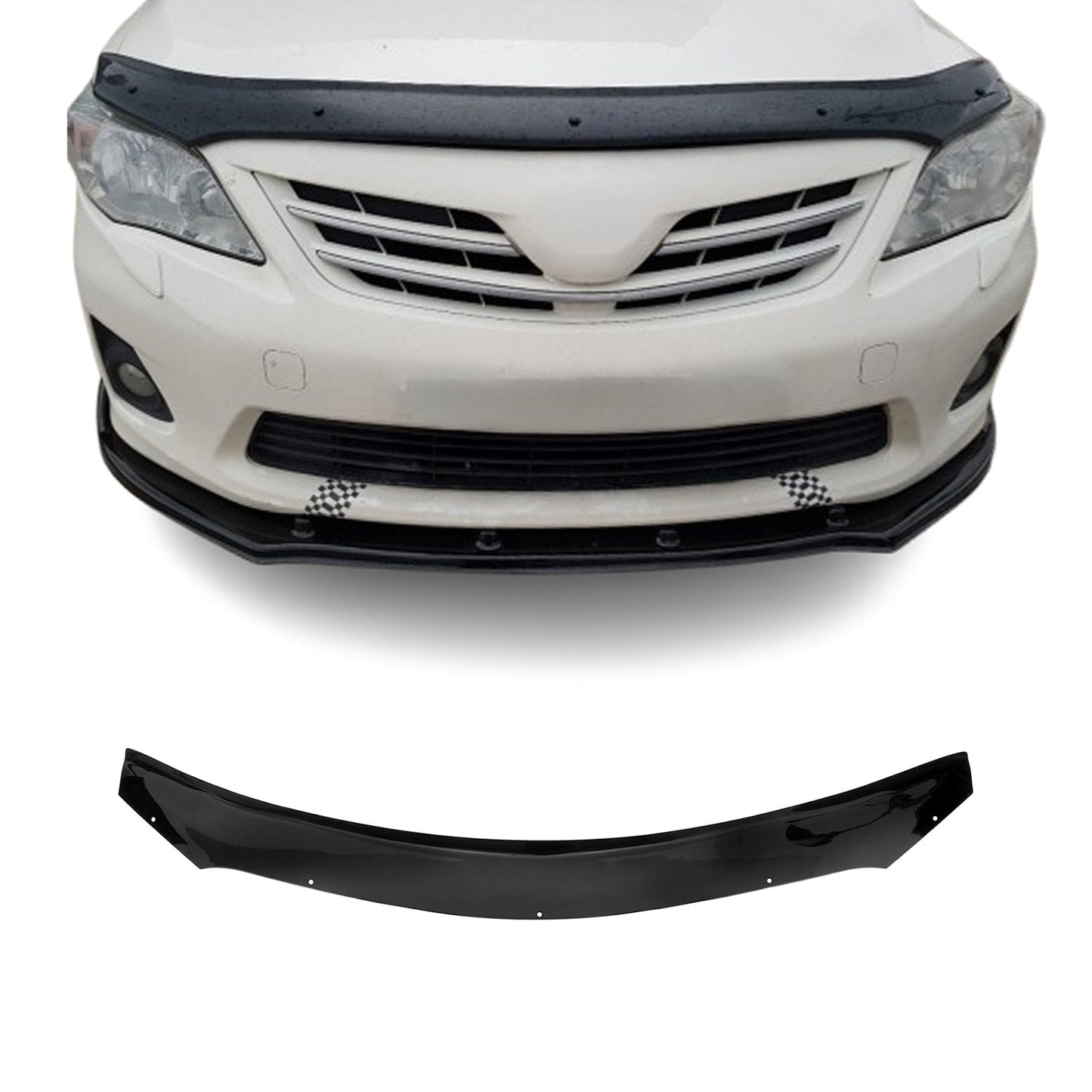 Motorhaube Deflektor Insektenschutz für Toyota Corolla 2007-2013 Dunkel