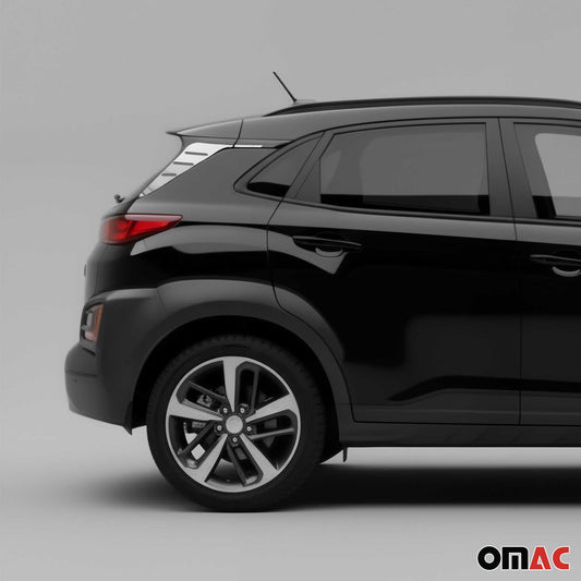 Listwa spoilera na klapę bagażnika do Hyundai Kona 2017-2020 stal nierdzewna srebrna 4x