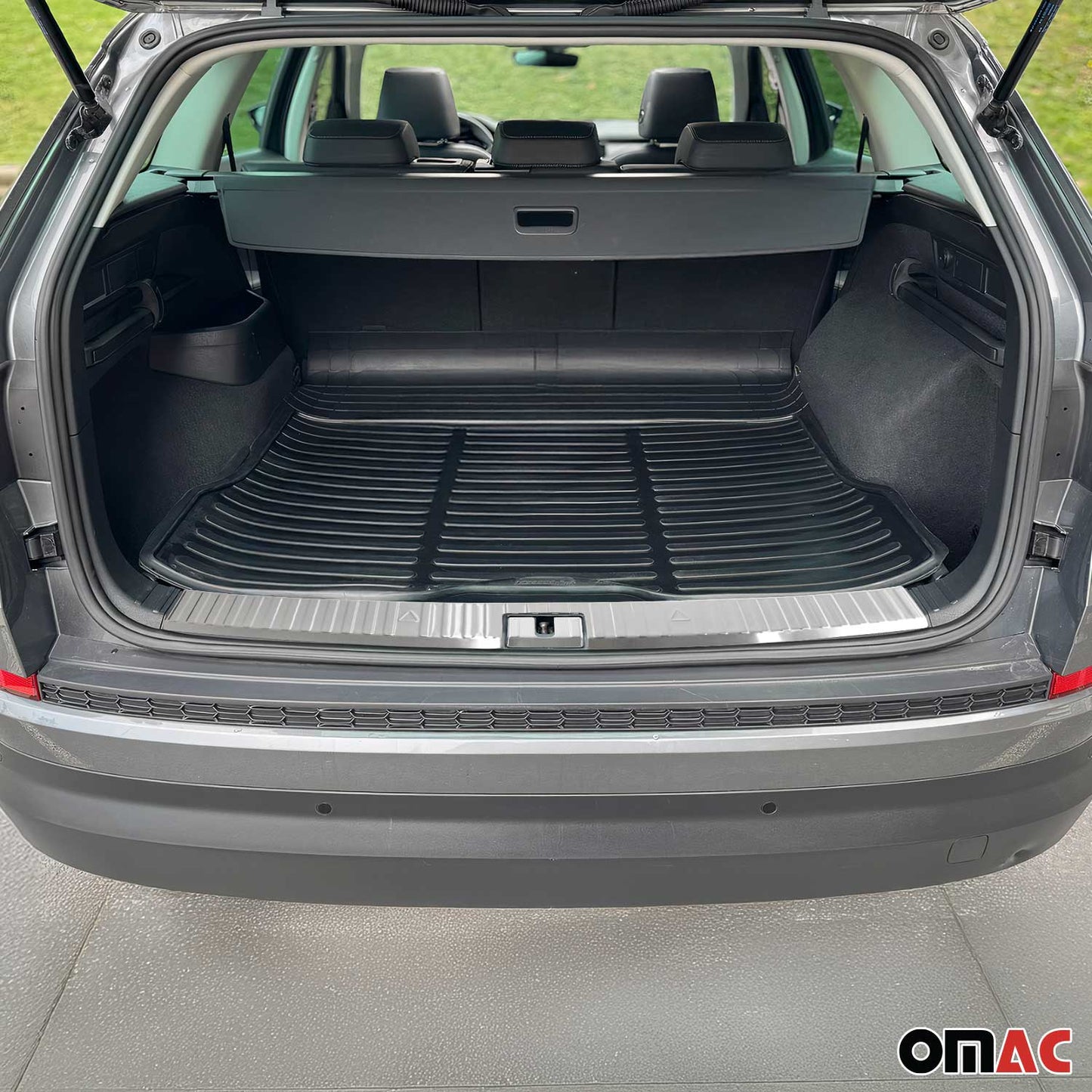 Protecție prag bară de protecție interioară pentru Skoda Kodiaq 2017-2025, crom periat