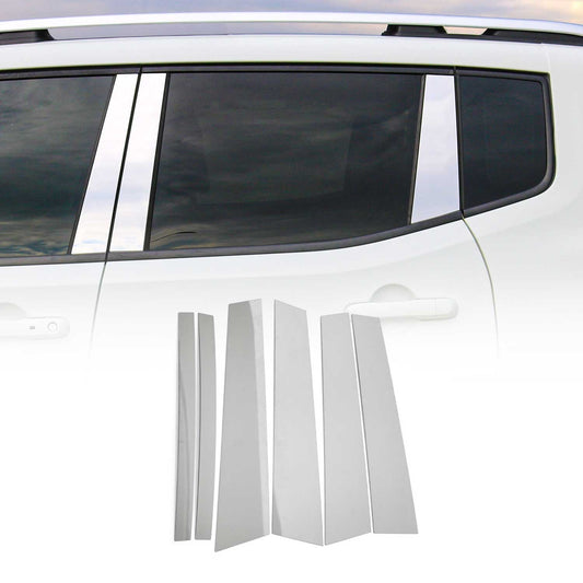 B-Säule C-Säule Türsäulen Verkleidung für Mercedes C Klasse 2014-2020 Chrom 6tlg