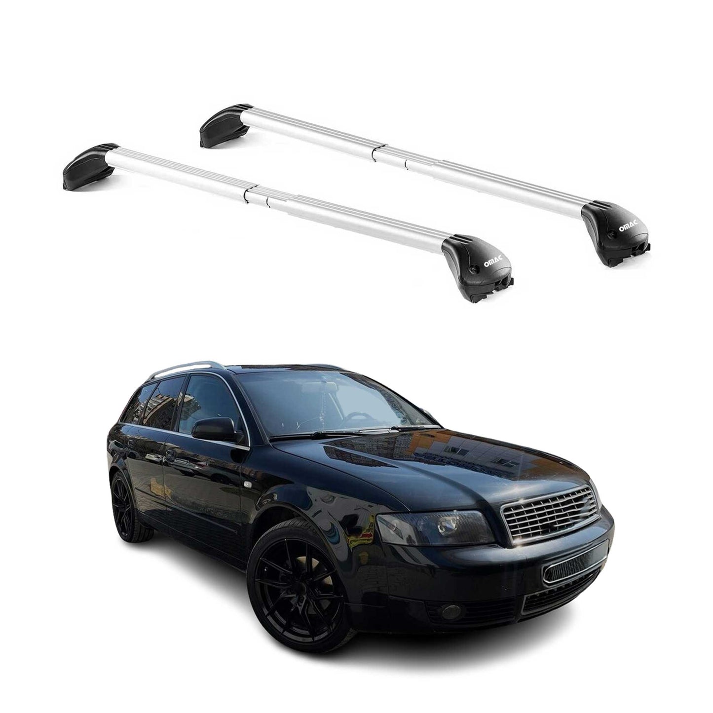 Dachträger für Audi A4 B5 B6 B7 Avant 1995-2008 5 tür 100kg Alu Silber 2x ABE