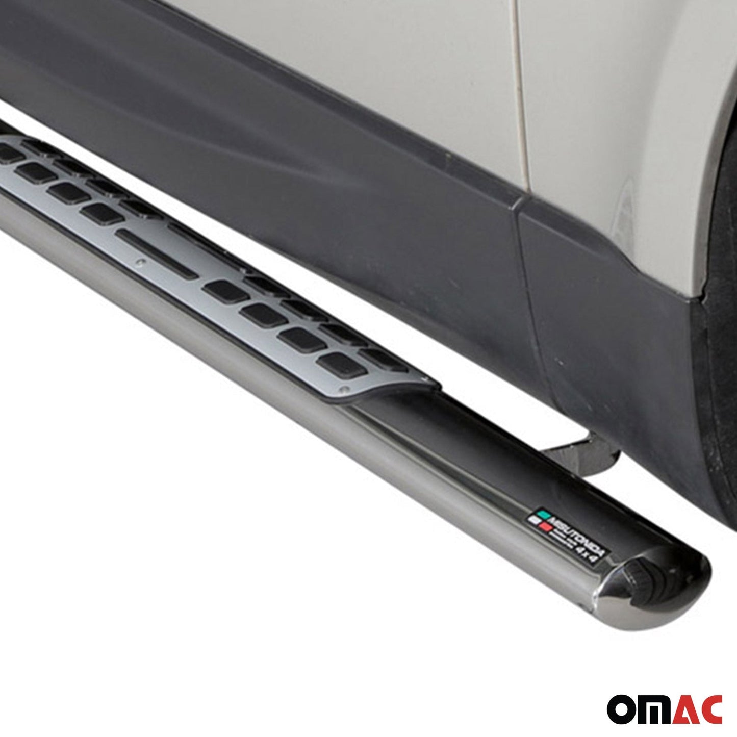 Stahl Seitenschweller Schwellerrohre für Range Rover Sport 2014-2017 Silber