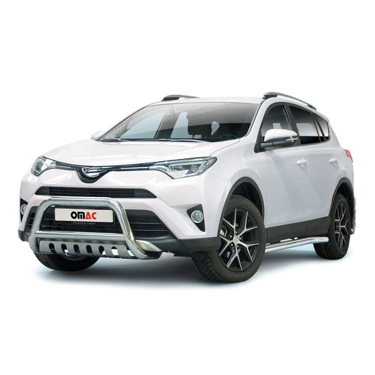 Bară de protecție/buton față pentru Toyota RAV4 2016-2025 cu ABE (omologare de tip germană) oțel inoxidabil argintiu