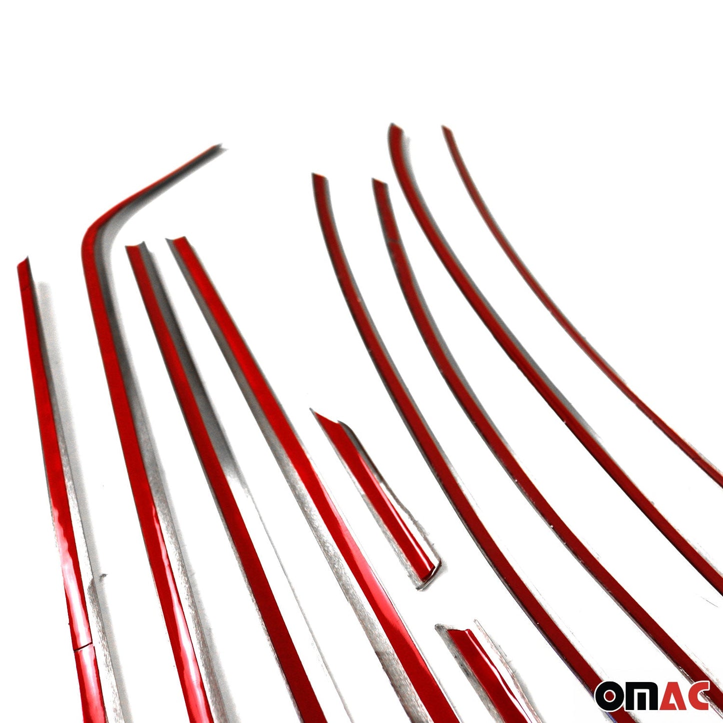 Ornamente/ramă geam pentru Skoda Octavia Sedan 2012-2019, oțel inoxidabil cromat, 10 buc.