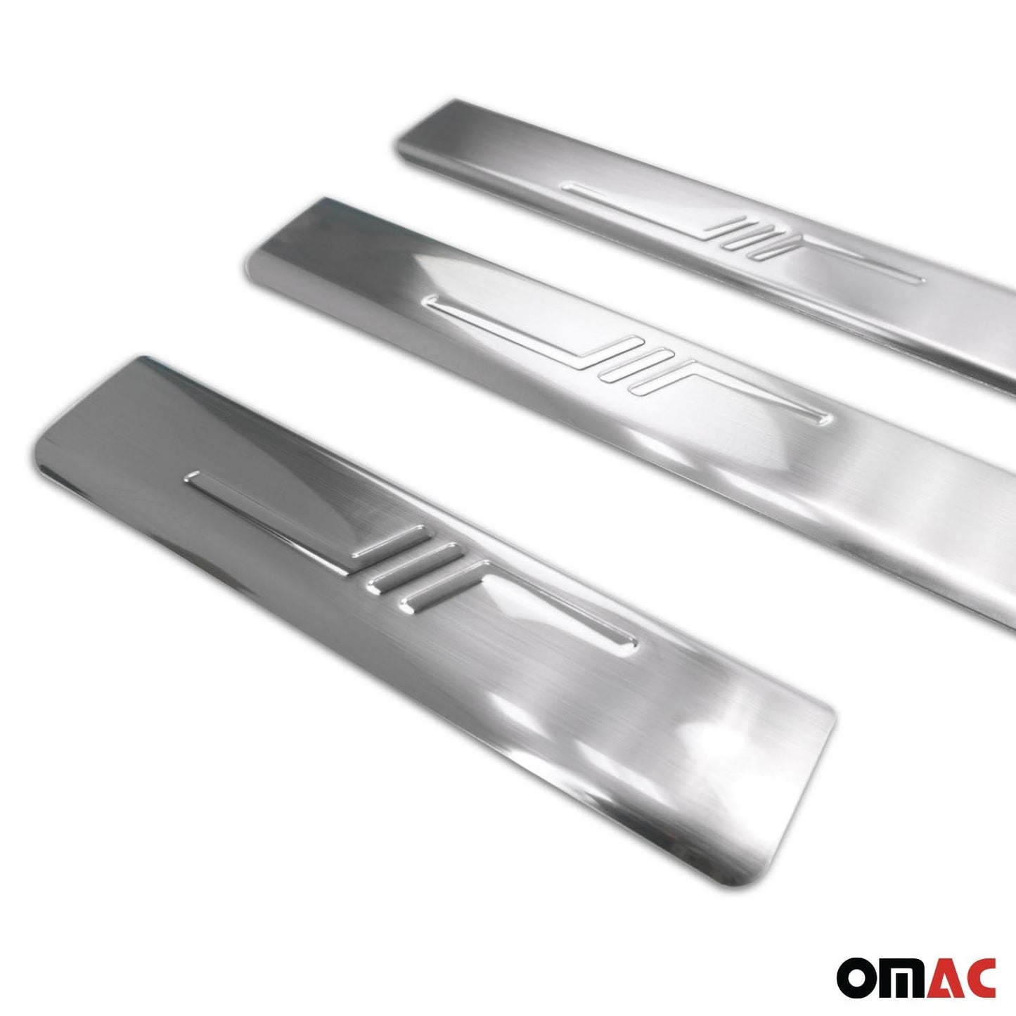 Protecții prag ușă pentru Chevrolet Trax 2013-2025, oțel inoxidabil, argintiu, set 4 piese