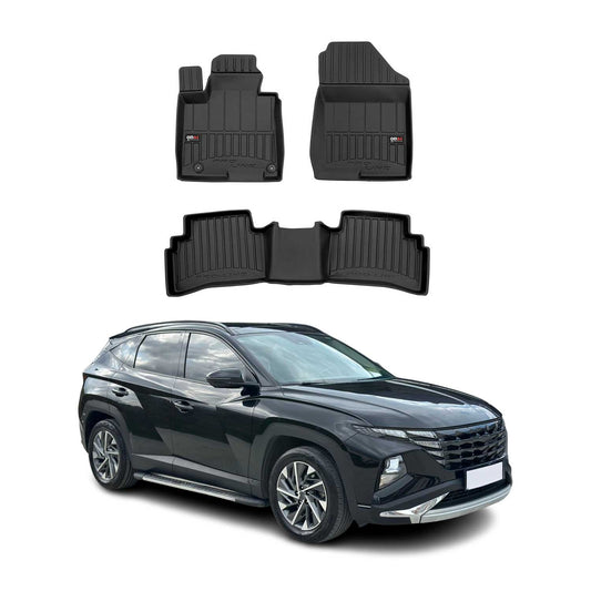 Covorașe auto Hyundai Tucson 2021-2025, TPE, negre, set 4 piese