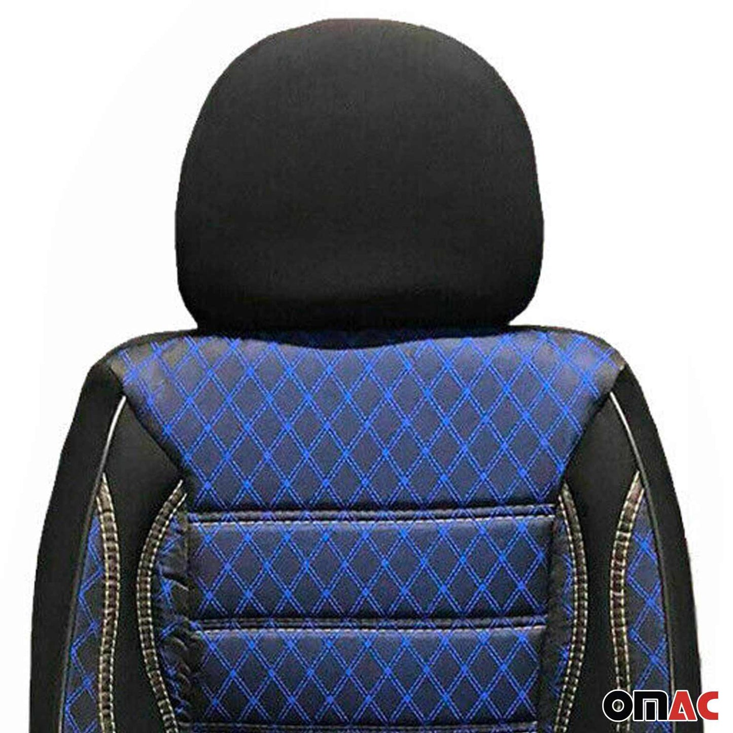 Sitzbezüge Schonbezüge für VW Transporter T4 1990-2003 Schwarz Blau 2 Sitz Vorne