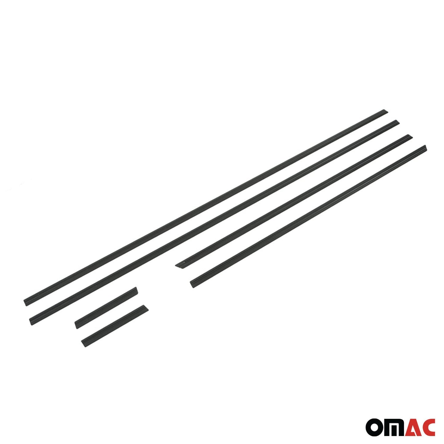 Ornamente laterale uși, benzi uși, bandă de protecție ușă pentru Audi A4 2007-2016, aluminiu, negru, 6x