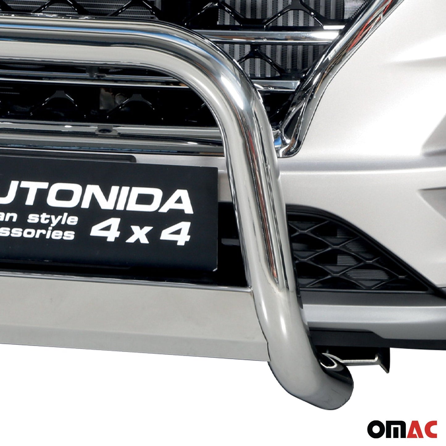 Bară de protecție/buton față pentru Hyundai Tucson 2018-2021, ø63mm, oțel, argintiu