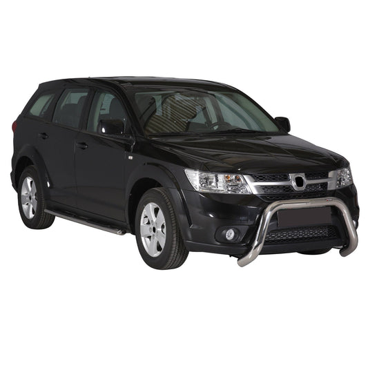 Bară de protecție/buton față pentru Fiat Freemont 2011-2016, ø76mm, oțel, argintiu