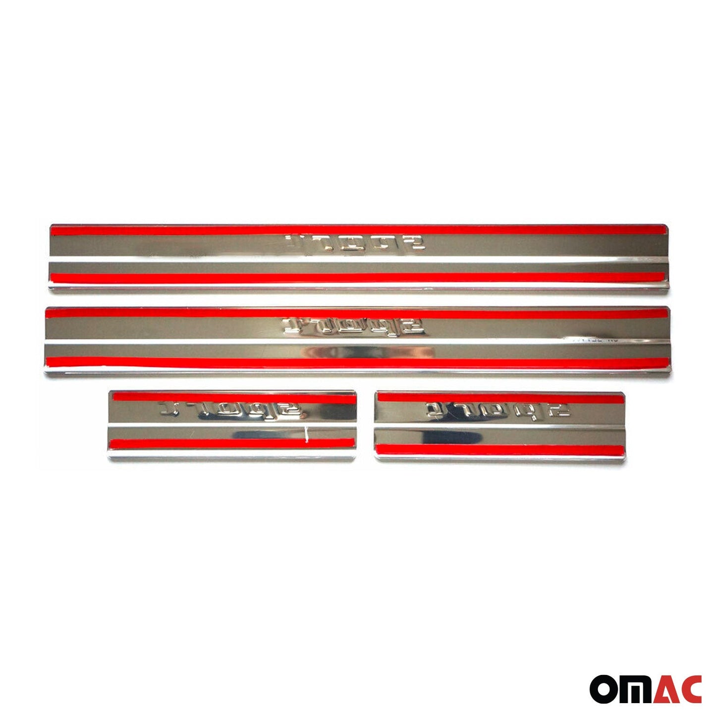 Ornamente prag sport pentru Ford Mondeo 3 sedan 2000-2007, cromate, 4x