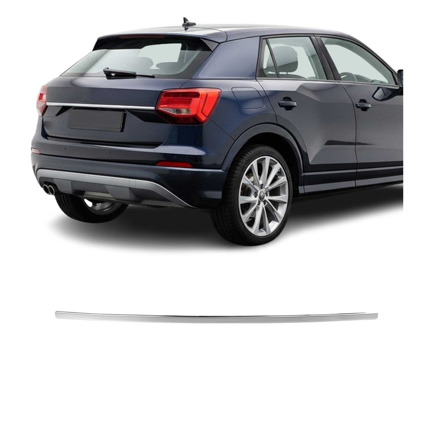 Heckklappe Kofferraumöffner Griff für Audi Q2 2017-2025 Edelstahl Chrom