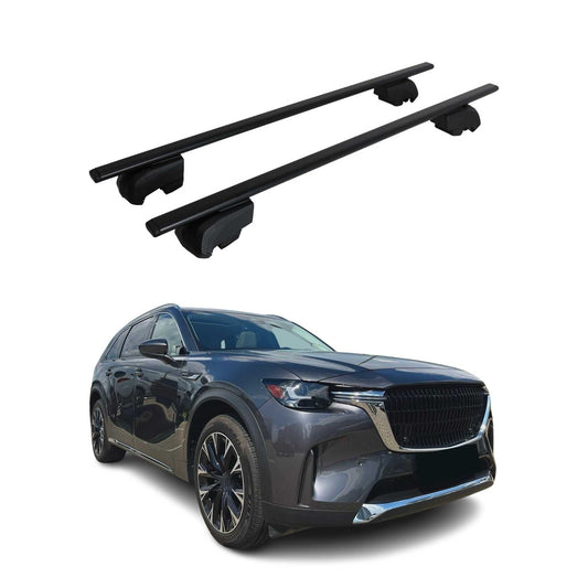 Portbagaj de plafon pentru Mazda CX-90 2023-2025 75kg, negru metalic, 2 buc.