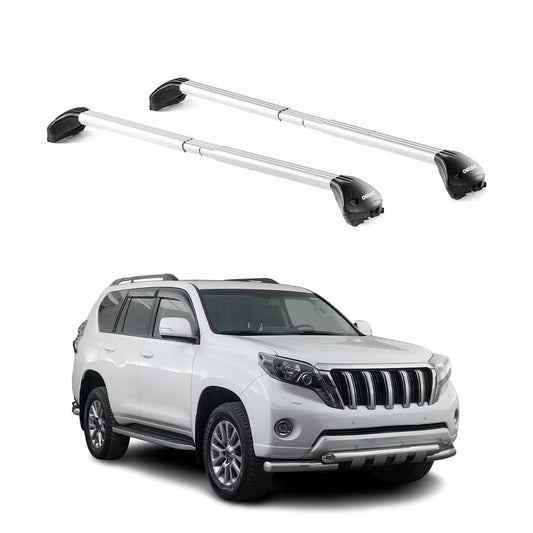 Bară de plafon pentru Toyota Land Cruiser 125 155 2002-2021 3 uși 100kg aluminiu ABE argintiu