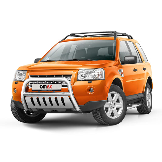 Frontbügelschutz Frontschutzbügel für Land Rover Freelander 2007-2014 ABE Silber