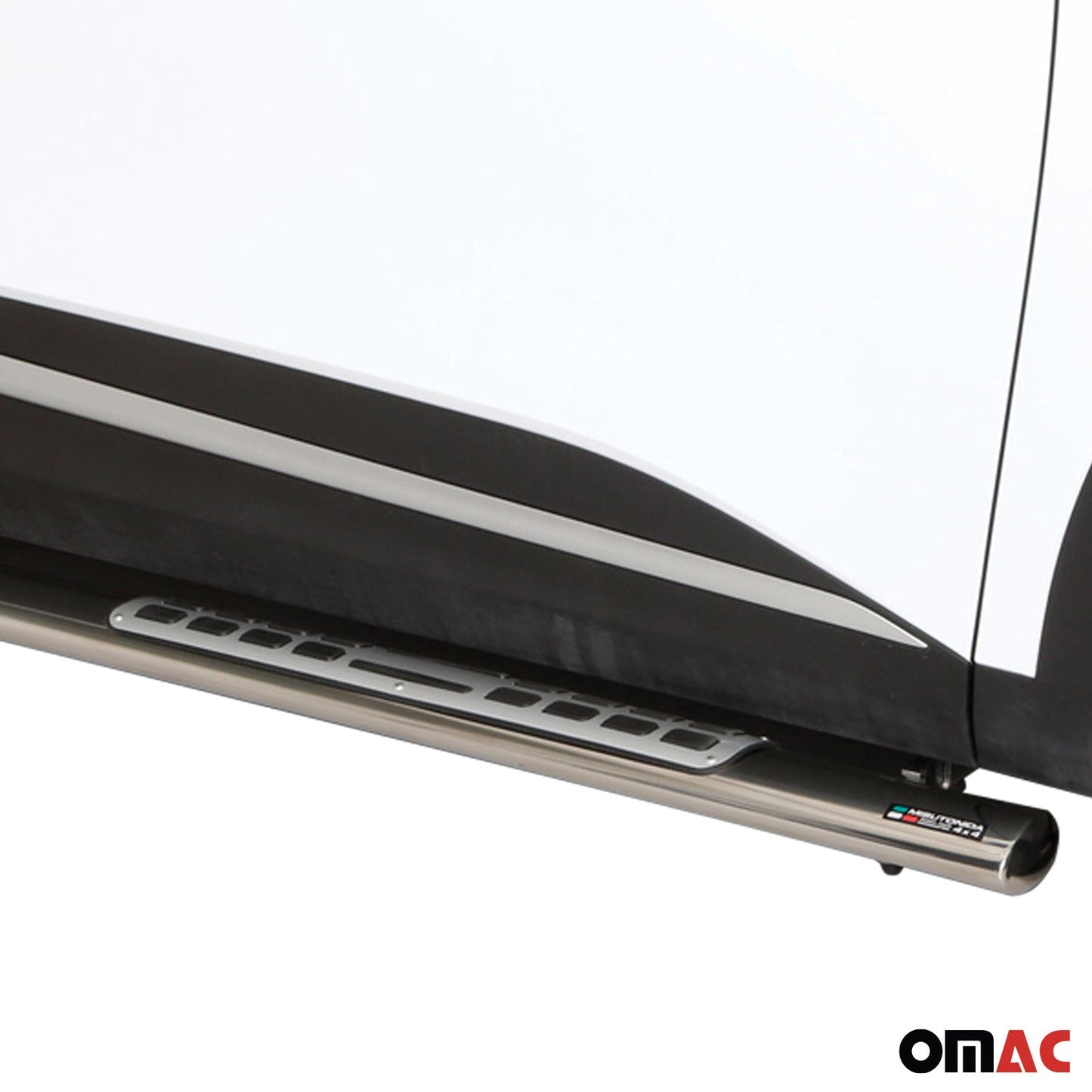 Edelstahl Seitenschweller Schwellerrohre für Kia Sportage 2022-2025 Silber